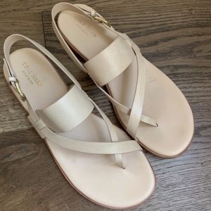 Cole Haan Nude Leather Sandals, worn once